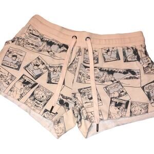 Disney Winnie the Pooh Comic Drawstring Sleep Shorts Pockets Plus Size 2X 18W-20